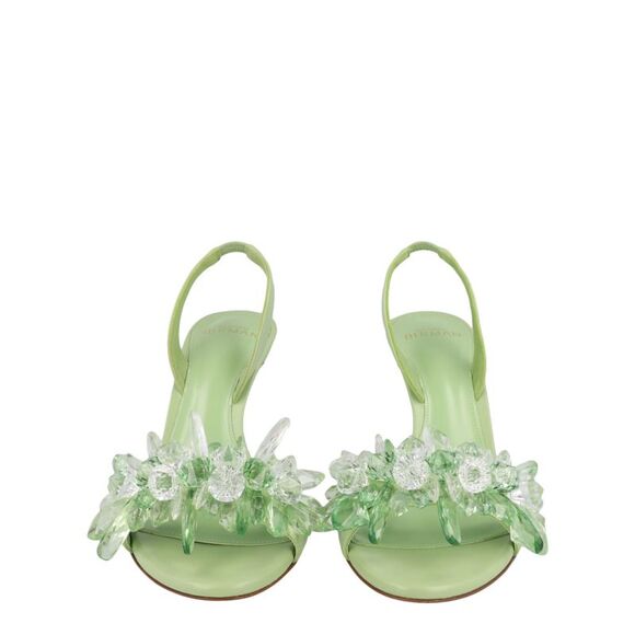 Alexandre Birman Sierra 85 Slingback Pumps Green Womens - Picture 6 of 6